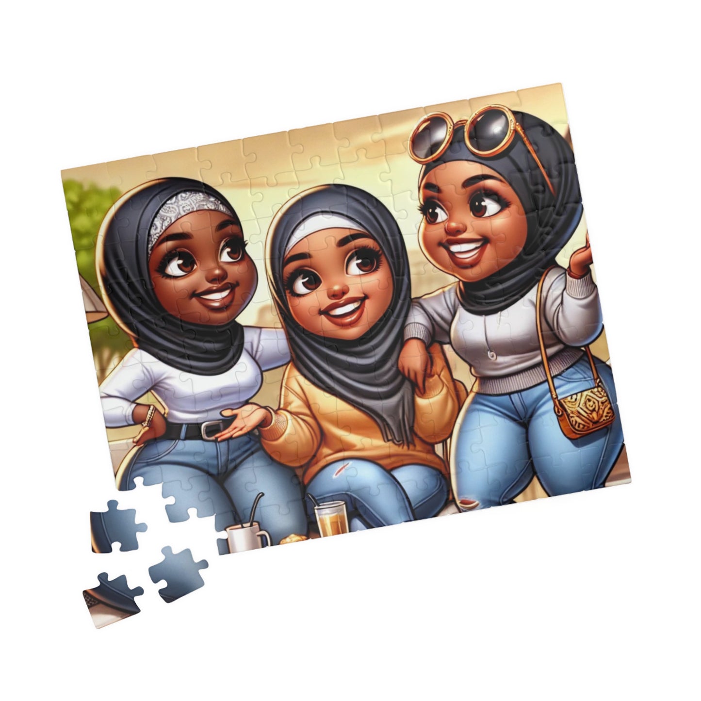 Hijabi girls Puzzle - 110 piece puzzle