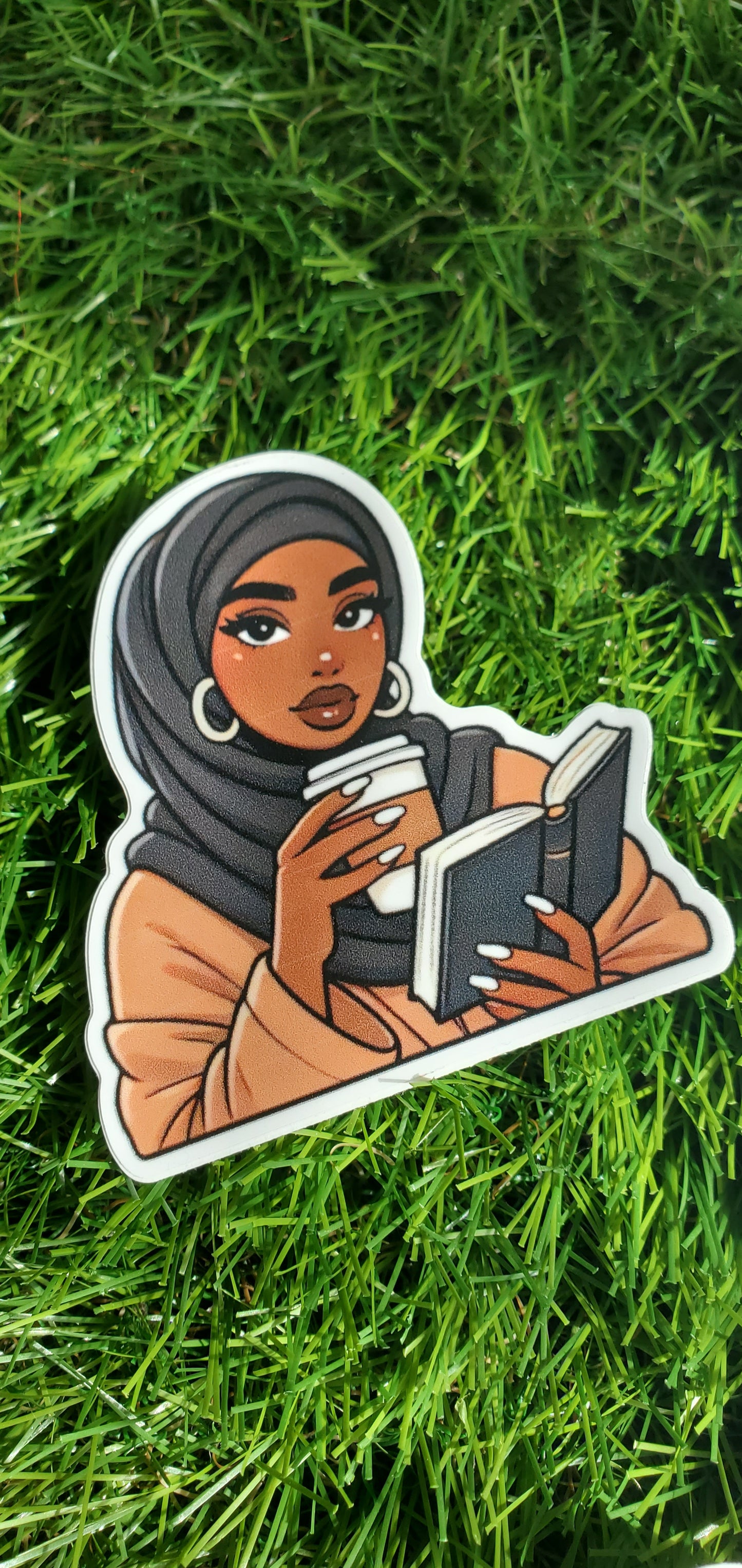 "BLACK MUSLIM GIRLS LOVE BOOKS" STICKERS