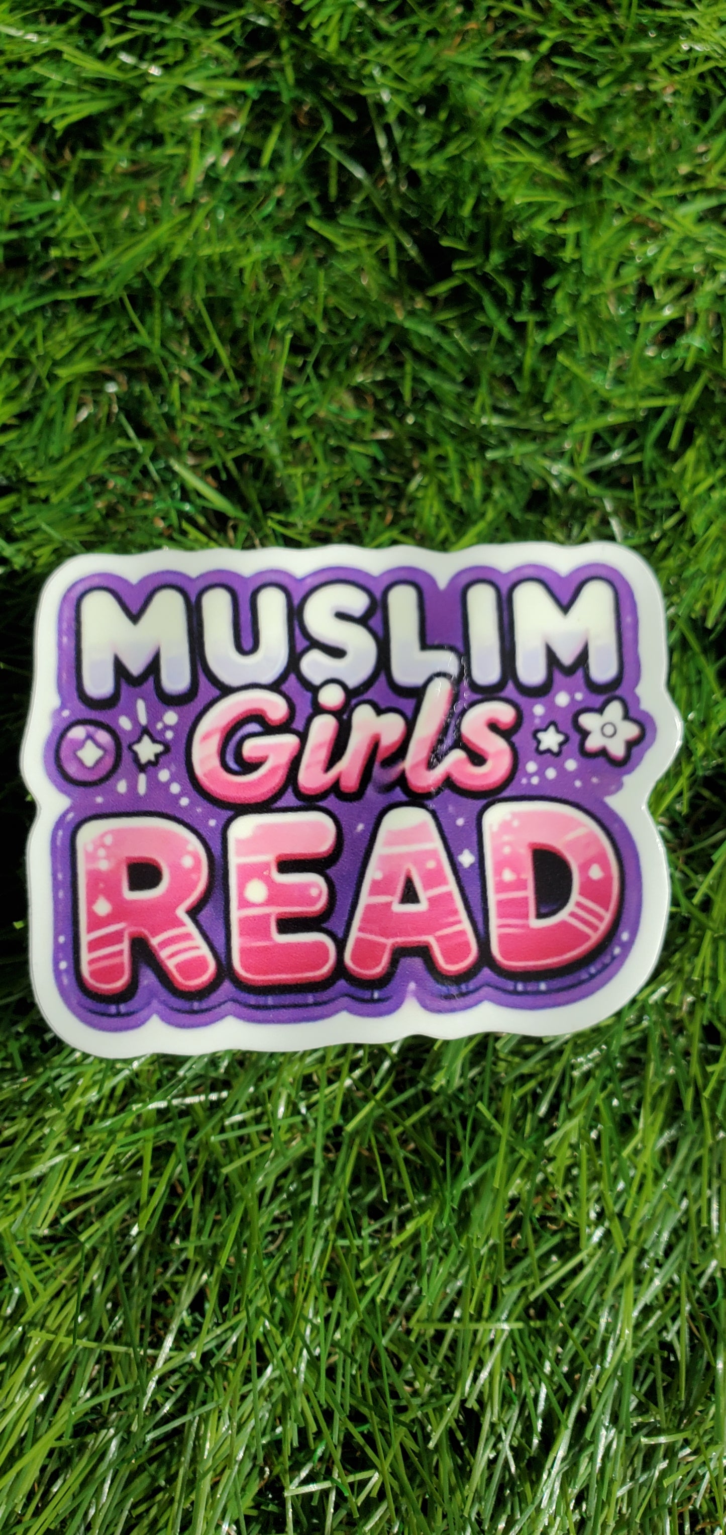"BLACK MUSLIM GIRLS LOVE BOOKS" STICKERS