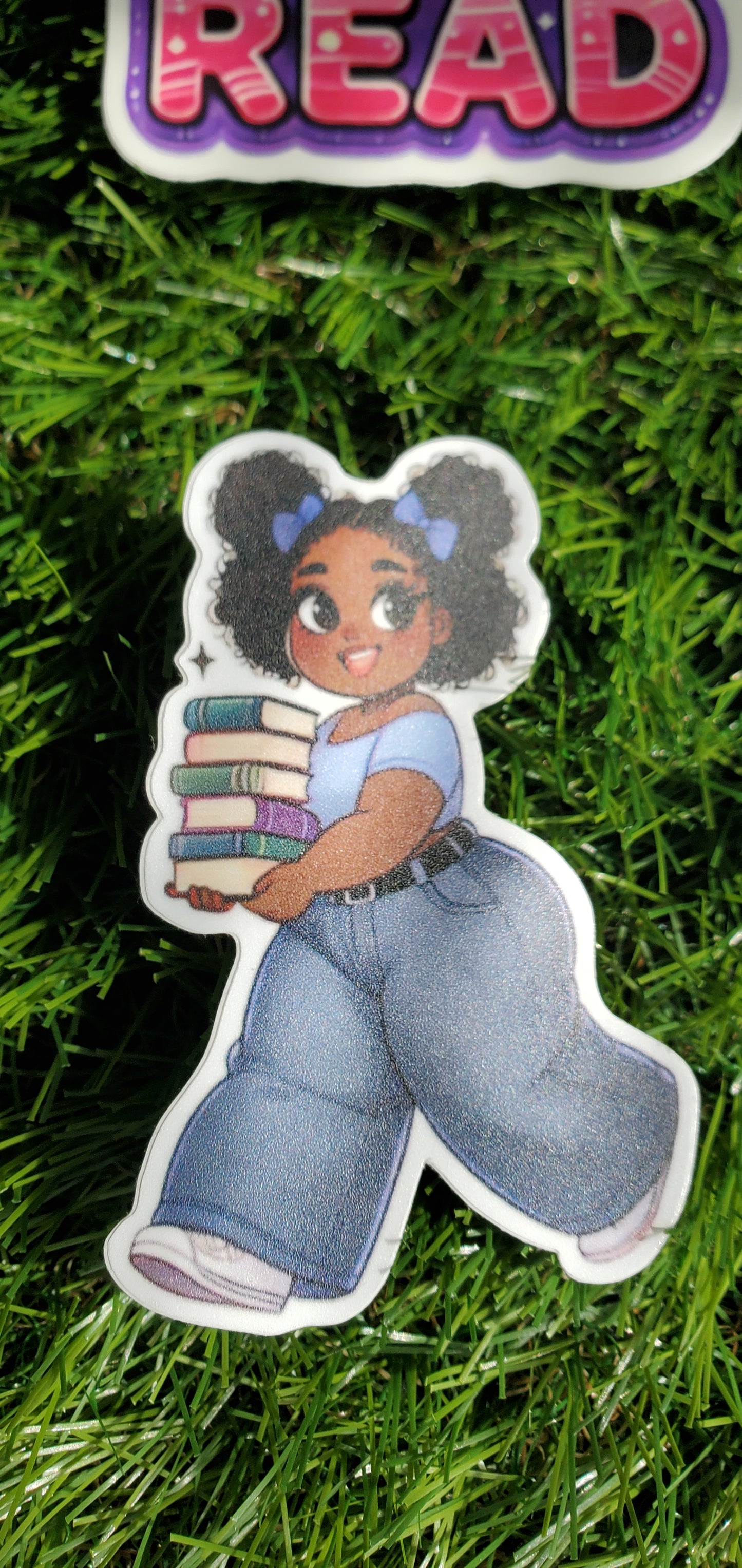 "BLACK MUSLIM GIRLS LOVE BOOKS" STICKERS