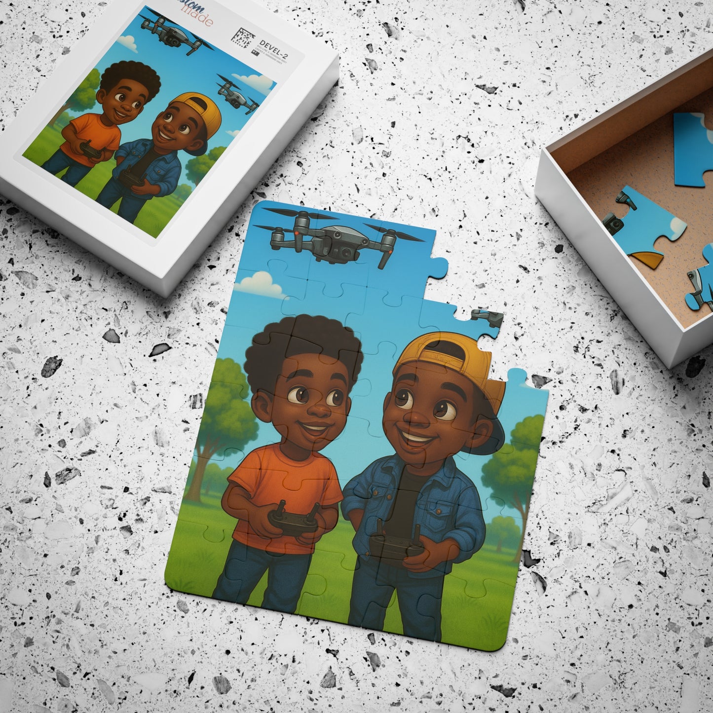 Drone race Puzzle : 30-Piece Puzzle