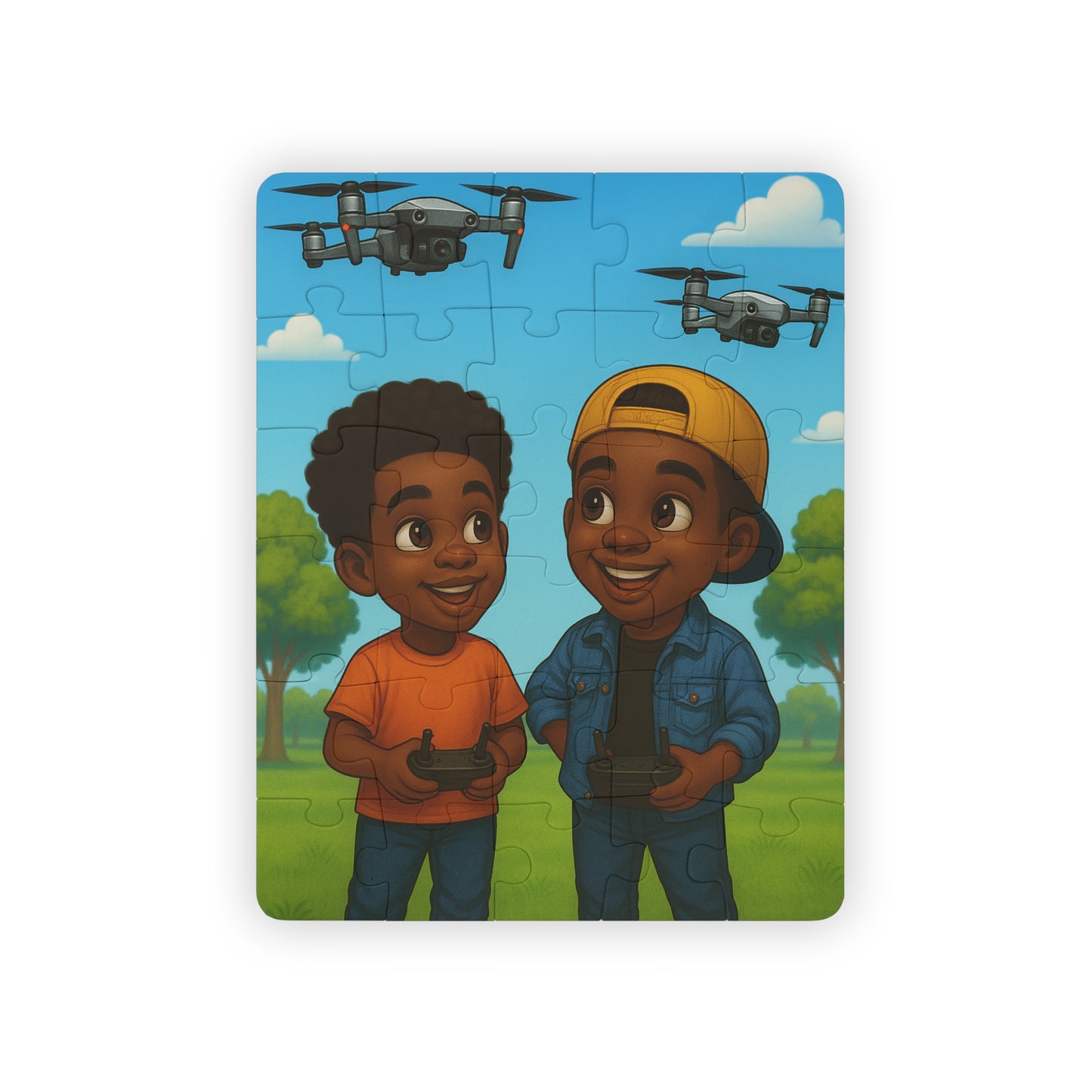 Drone race Puzzle : 30-Piece Puzzle