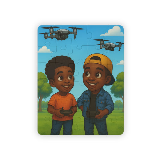 Drone race Puzzle : 30-Piece Puzzle