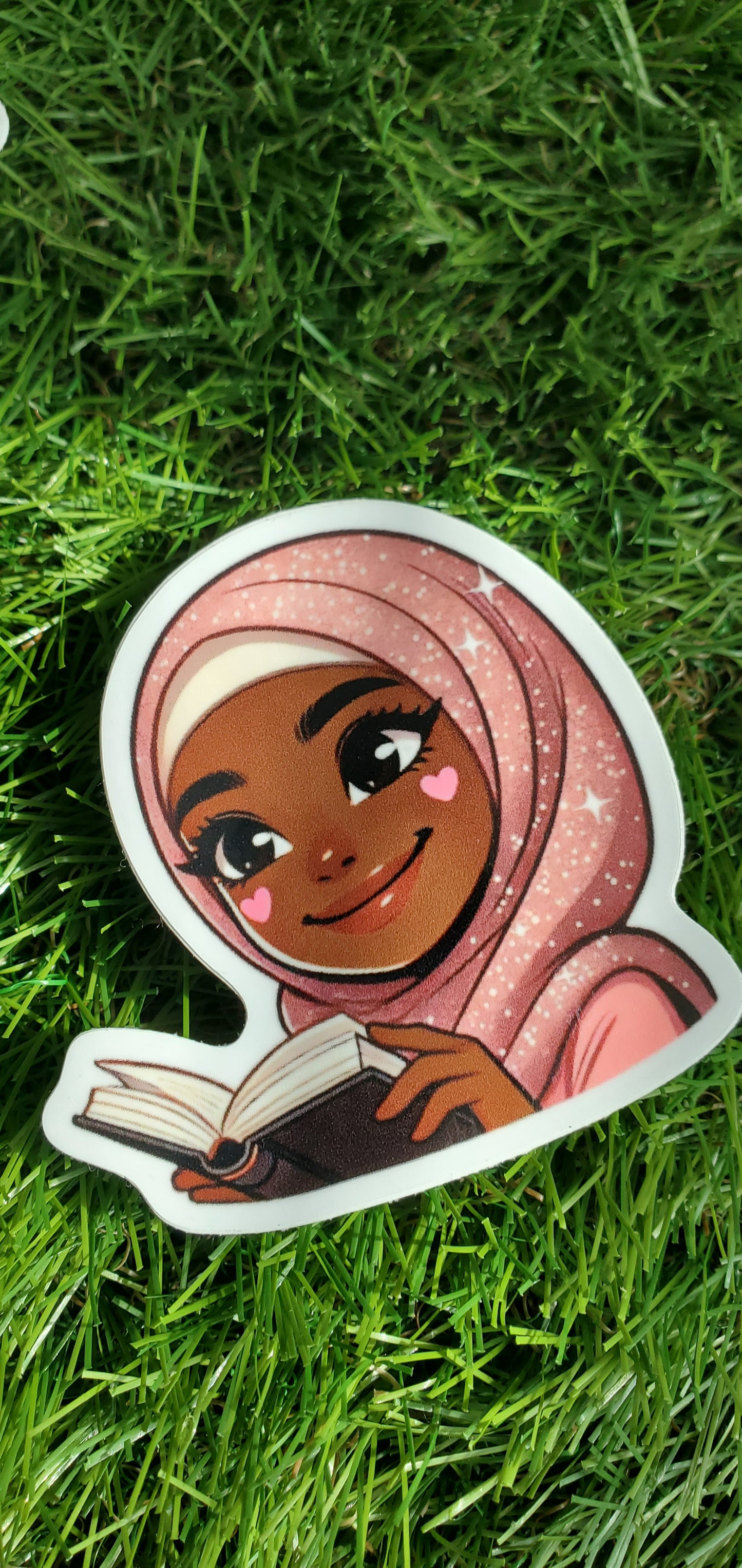 "BLACK MUSLIM GIRLS LOVE BOOKS" STICKERS